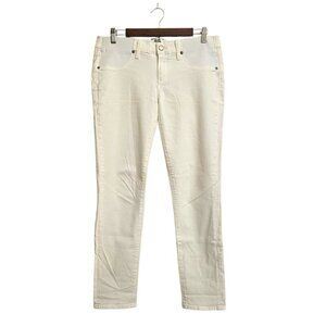 Paige Skyline Ankle Peg in Optic White Maternity Jeans Sz 28